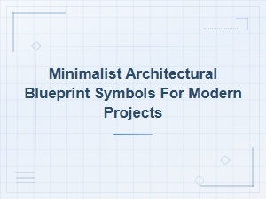 Minimalist Architectural Blueprint Symbols for Modern Design Projects